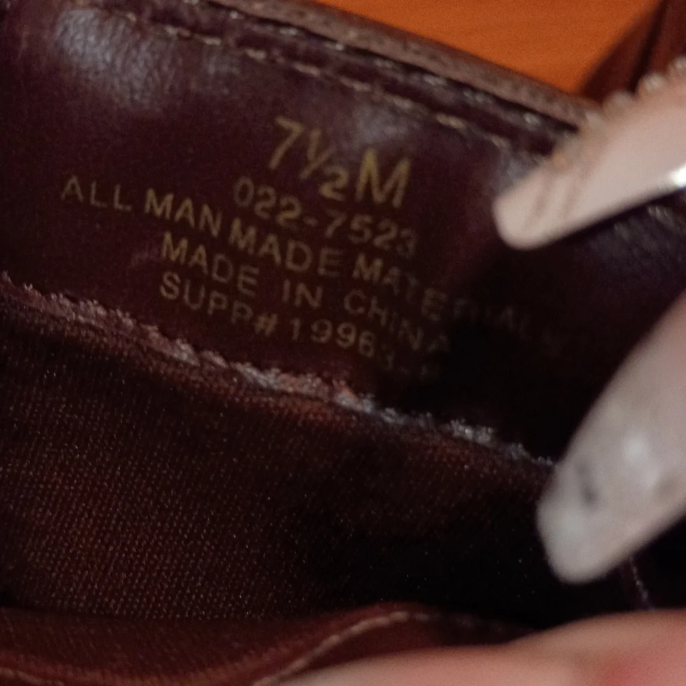 Arizona Jean Co. Brown Brogue-Style Heeled Lace-Up Boots | Size 7 1/2 👢 - Picture 7 of 16